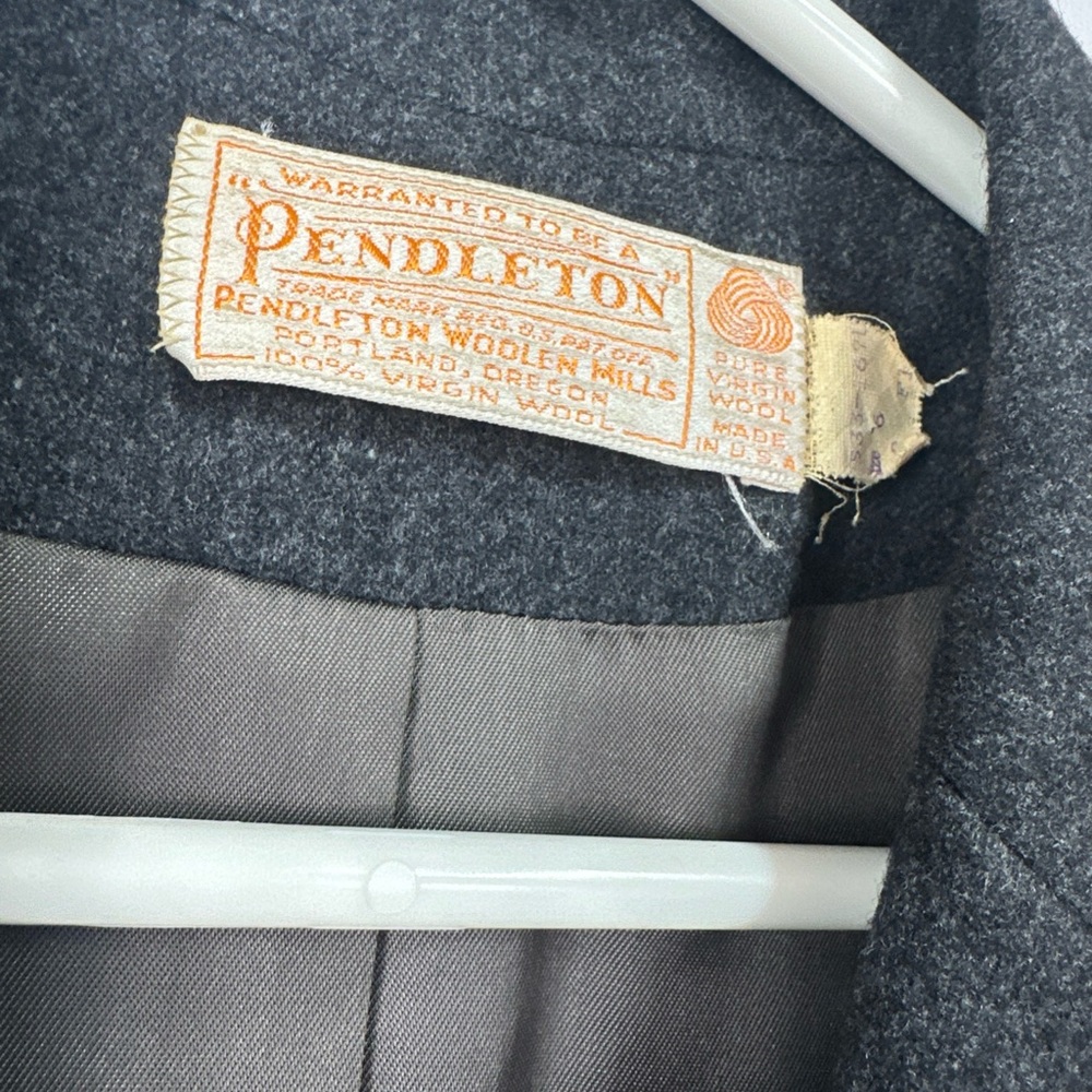 Pendleton Gray Tailored Blazer Classic Style - image 2